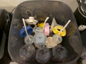 哺乳びんスチーム除菌・乾燥器 ポチット除菌・乾燥前