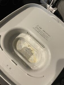 哺乳びんスチーム除菌・乾燥器 ポチットカルキ汚れ